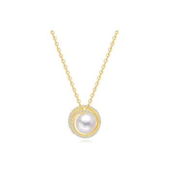 Double Happiness Gift Freshwater Pearl Necklaces Unisex