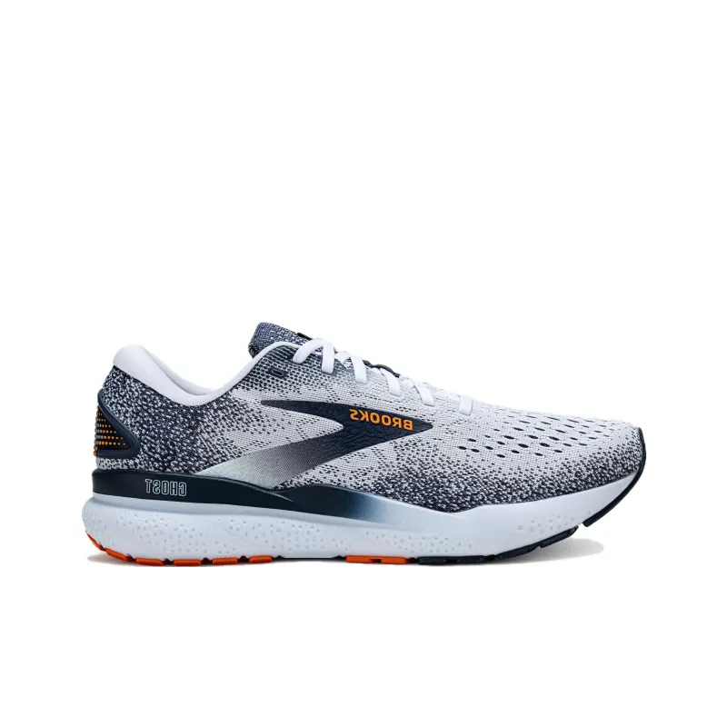 Brooks Anti Slip Wear Resistant Low Top Running Shoes Men's White-1