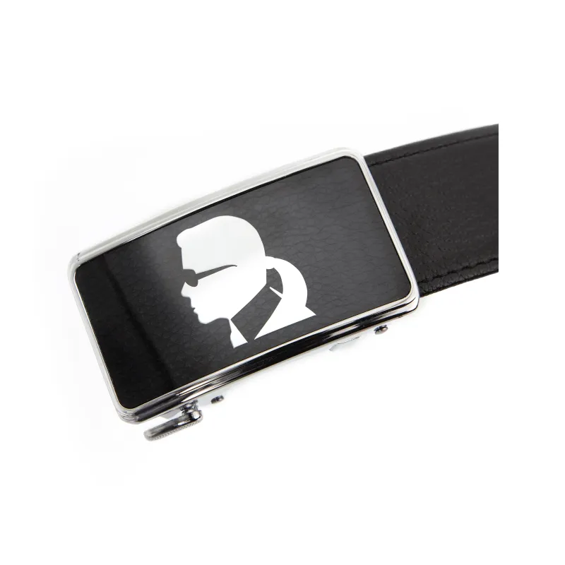 KARL LAGERFELD Cow Leather Belts Unisex Width 34mm-2
