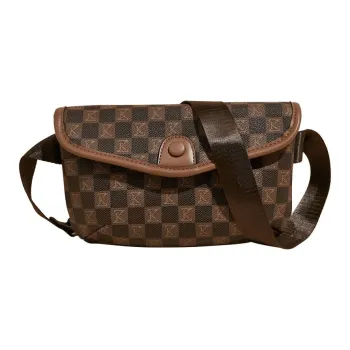 Safiya Synthetic Leather Crossbody Bag, Shoulder Bag Small Size Women's Coffee