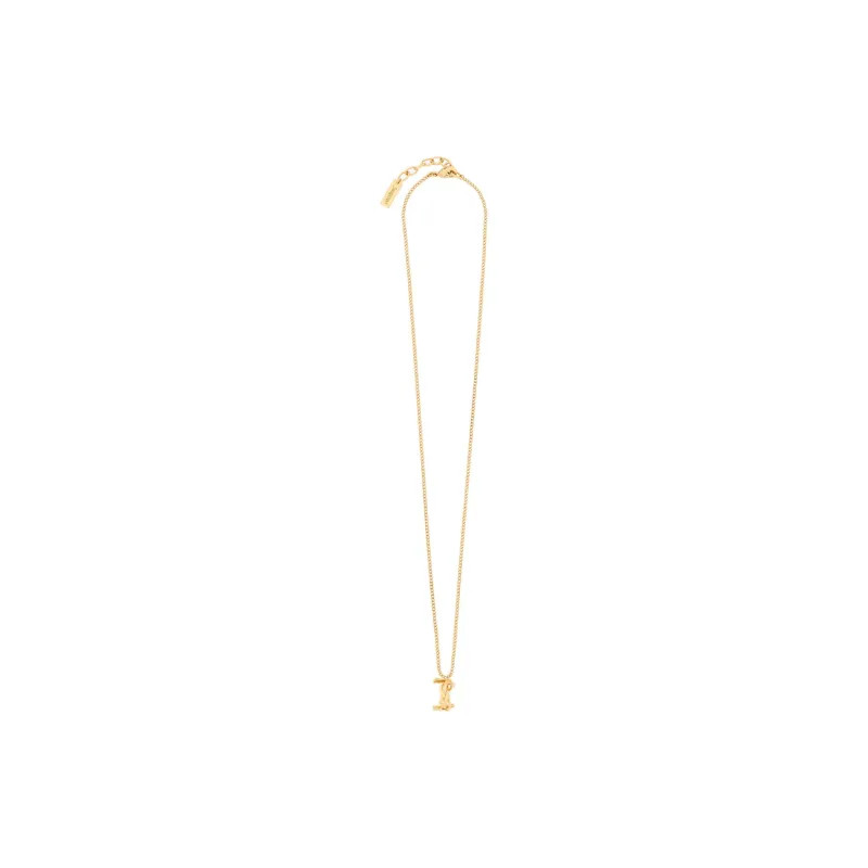 SAINT LAURENT Cassandre Chained Necklace-1
