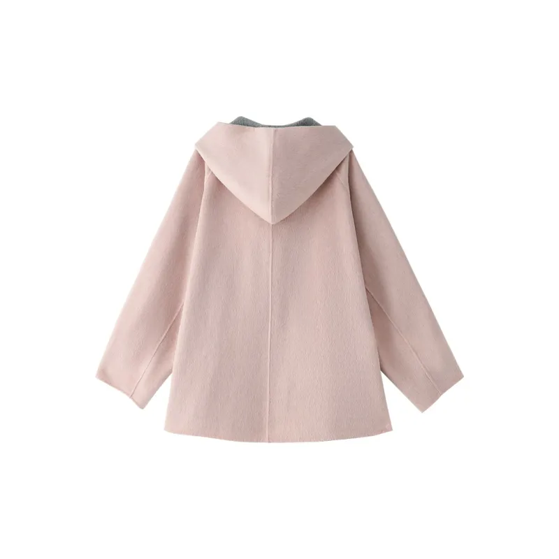 ACAINES Coats Women's Gray Pink-1