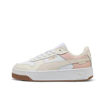 PUMA Warm And Wear Resistant Low Top Skateboard Shoes Women's Ecru