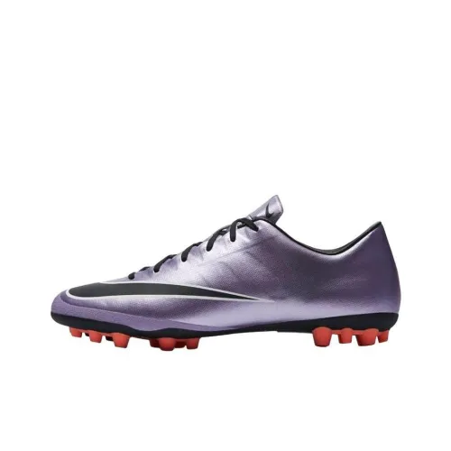 Nike JR MERCURIAL VICTORY V Anti Slip Wear Resistant Soccer Shoes Men's Silver