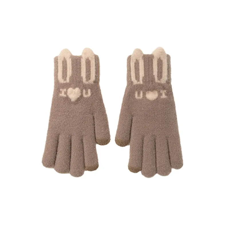 YUZHAOLIN Acrylic Knit Gloves Unisex-0