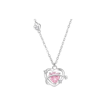 CHIEMOT S925 Silver Collarbone Chain Women's