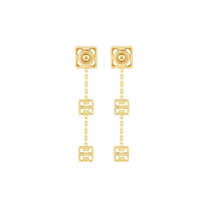 Givenchy 4G Liquid Logo Plaque Earrings-1
