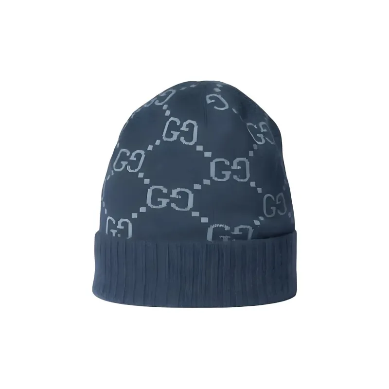 GUCCI GG jacquard Cashmere Beanie-0