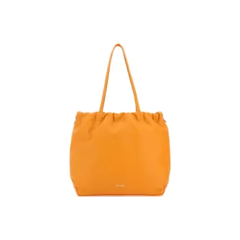 By Far Cow Leather Handbag Shoulder Bag Women's Orange