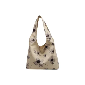 Yalu Canvas Material Shoulder Bag Tote Regular Women's Ecru/Khaki