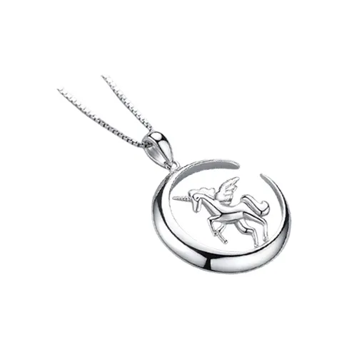 CUTE DAME S925 Silver Necklace Women's Silver-0