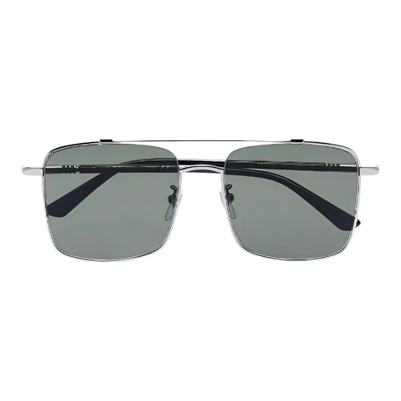 GUCCI Acetate Aviator Sunglasses Women's Silver-1
