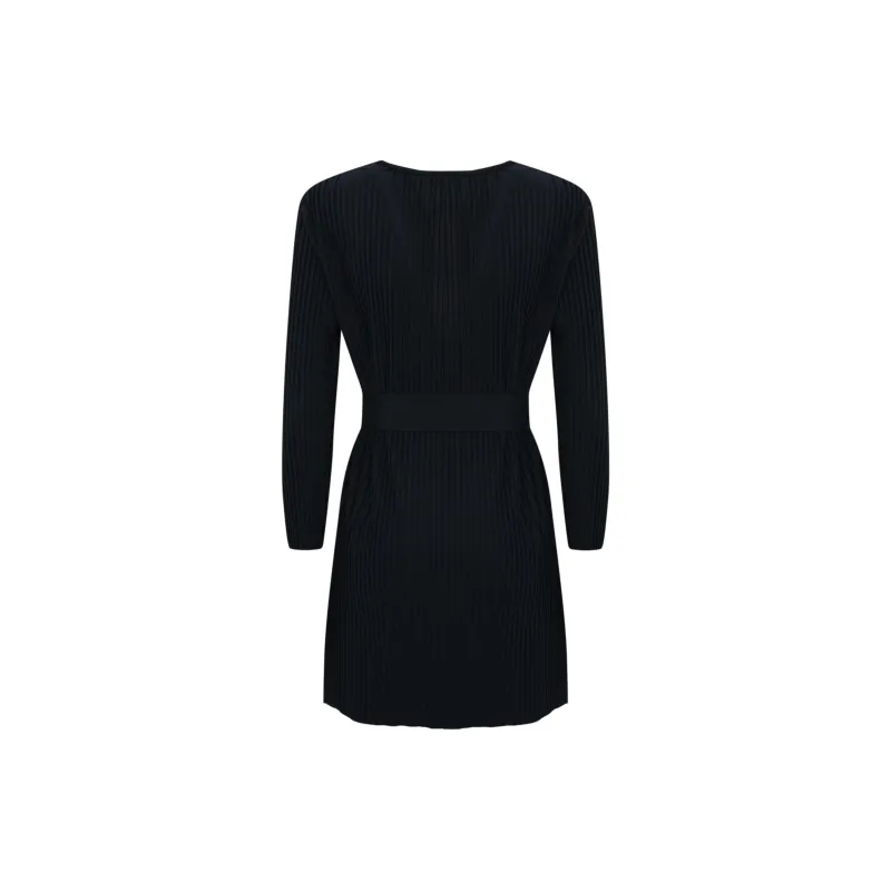 MaxMara Pinstriped Belted Jacket-1