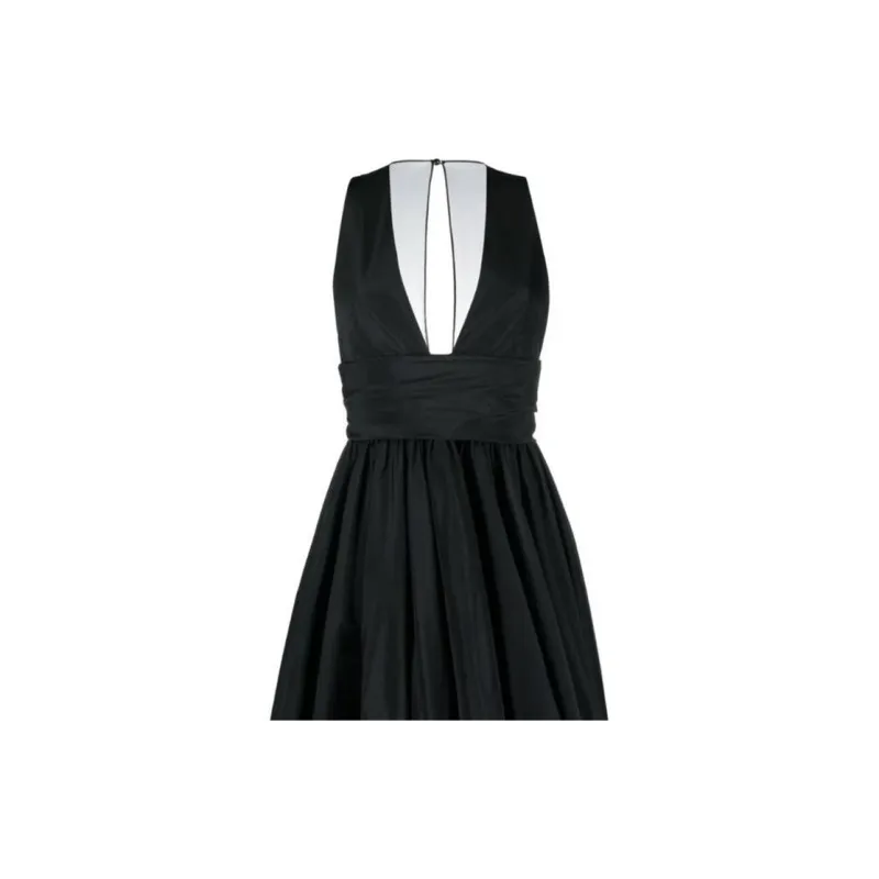 PINKO Sleeveless Ruffled Hem Mini Dress-5