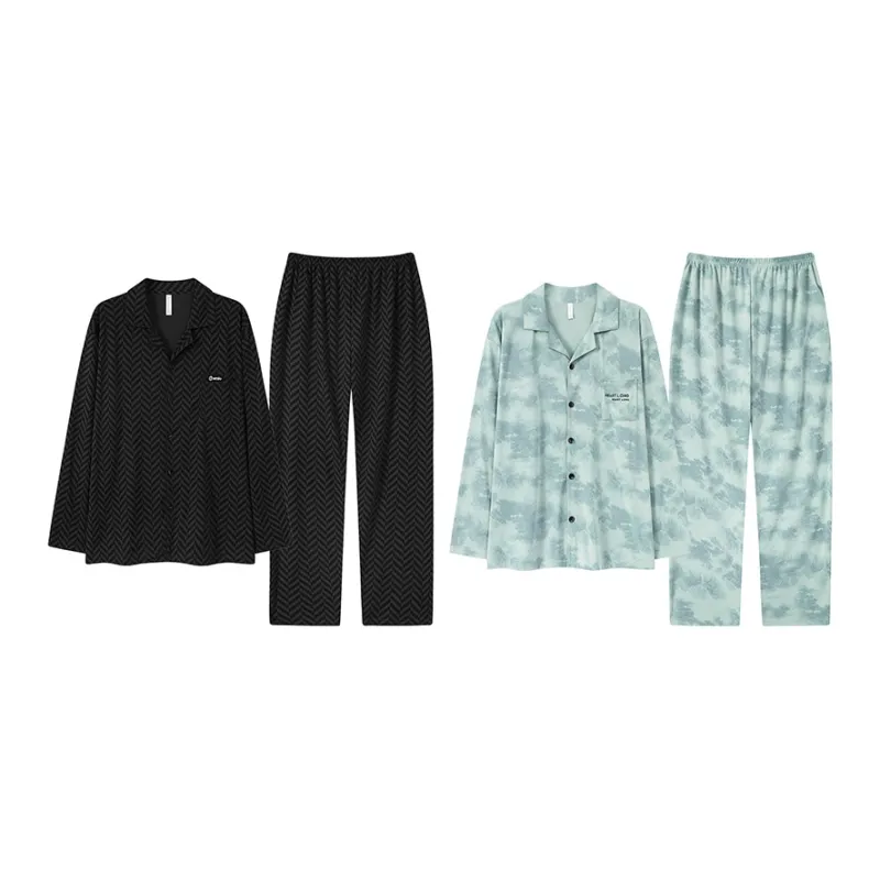 Cotton Gene Pajama Set Men's Combo Set-44