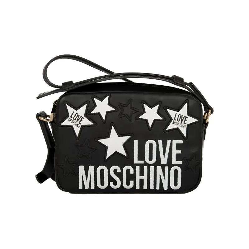 LOVE MOSCHINO Polyurethane Crossbody Bag, Shoulder Bag Women's Black-0
