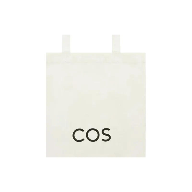 COS Cotton Tote Bag, Shopping Bag, Handbag, Shoulder Bag Regular Men's Beige-2