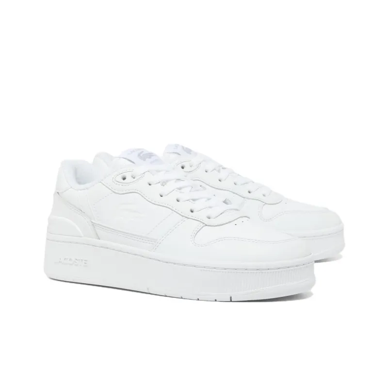 LACOSTE T-Clip Low-Top Skateboard Shoes Women's White-1