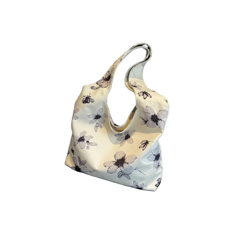 Yalu Canvas Material Shoulder Bag Tote Regular Women's Ecru/Khaki-1