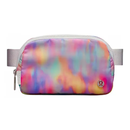 Lululemon Everywhere Nylon Crossbody Fanny Pack Regular Women's Washable Multicolor Print With Mixed Steam Colors