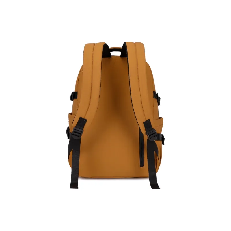 ZUOFEIFAN Fabric Backpack Regular Unisex Brown-3