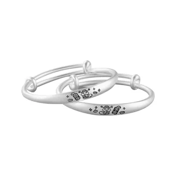 Silver Place 999 Fine Silver Bangles Kids'