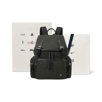 BVP Cow Leather Backpack Large Size Unisex Forest Green