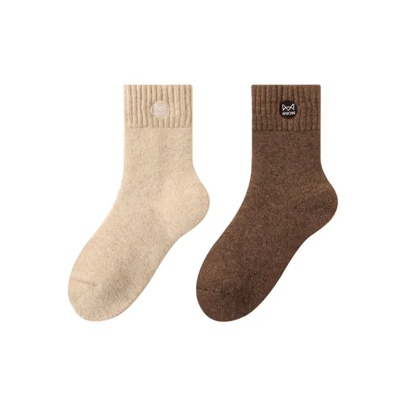 MIIOW Mid Calf Socks Unisex 2 Pack-4