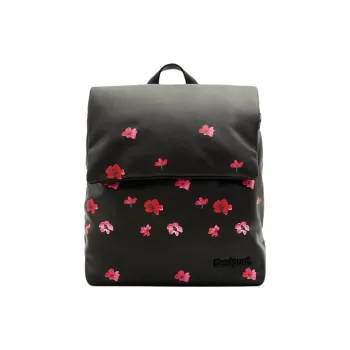 Desigual Polyurethane Backpack Small Size Women's Black