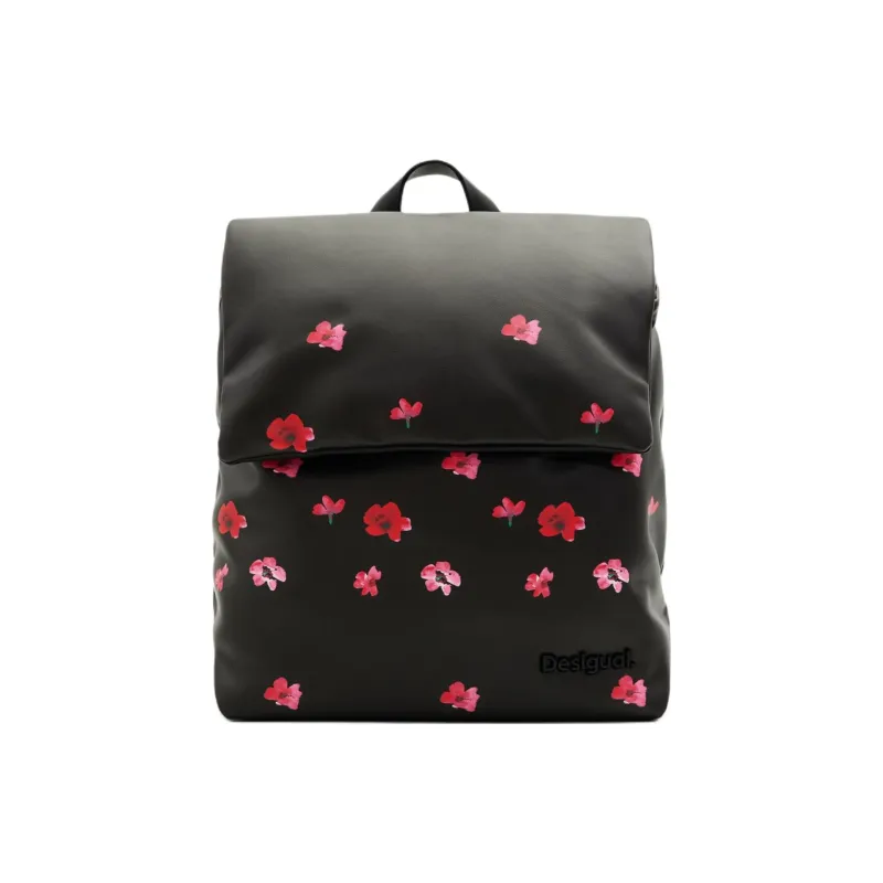 Desigual Polyurethane Backpack Trumpets Women's Black-0