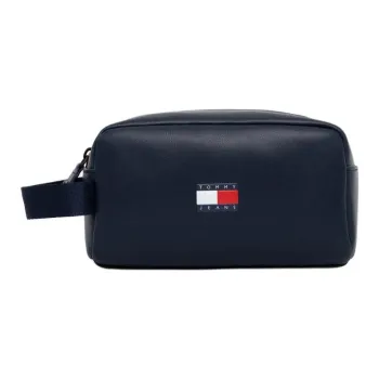 Tommy Hilfiger Leather Makeup Bag Regular Men's Marine Blue