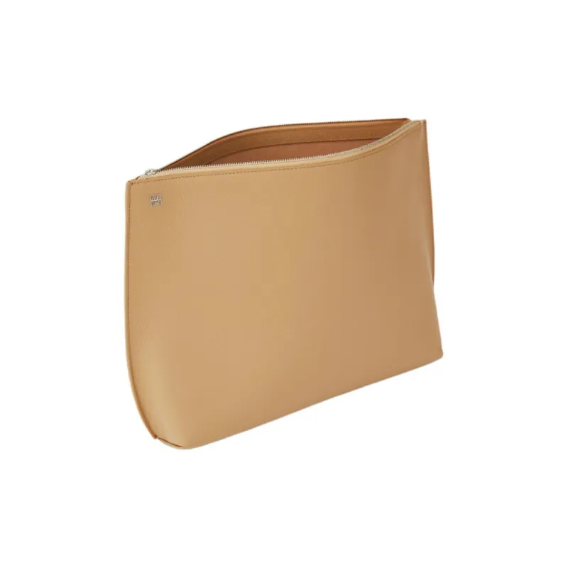 TOTEME Calfskin Clutch Medium Size Women's Wheat-2