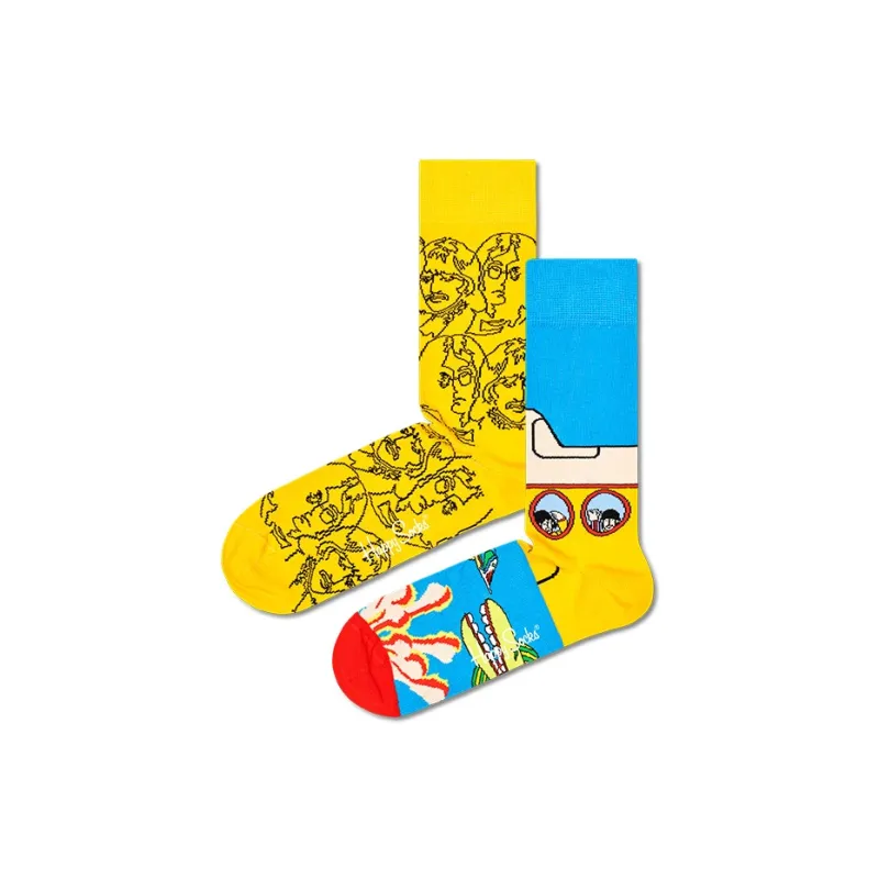 Happy Socks Mid Calf Socks Unisex Combo Set-12