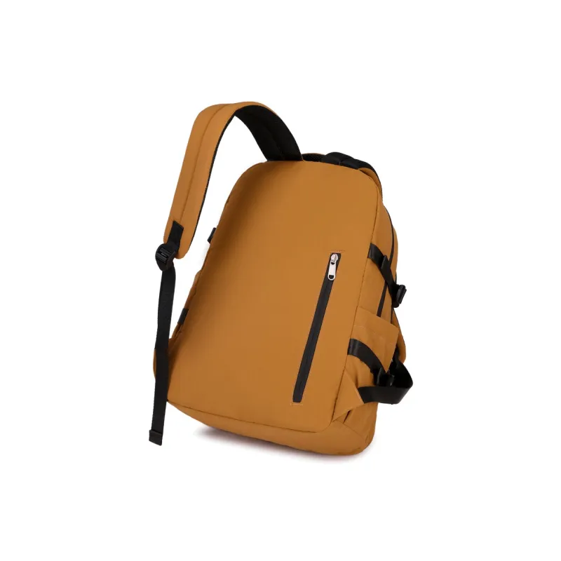 ZUOFEIFAN Fabric Backpack Regular Unisex Brown-4