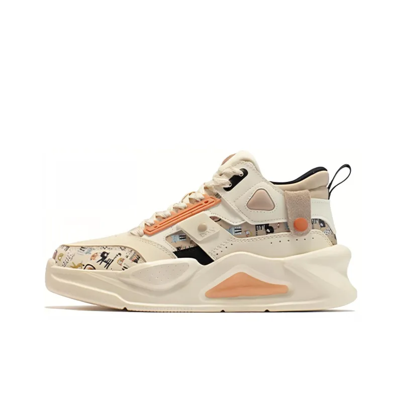 361° Slip Resistant Thermal High Top Sports Casual Shoes Women's Beige Umber-0