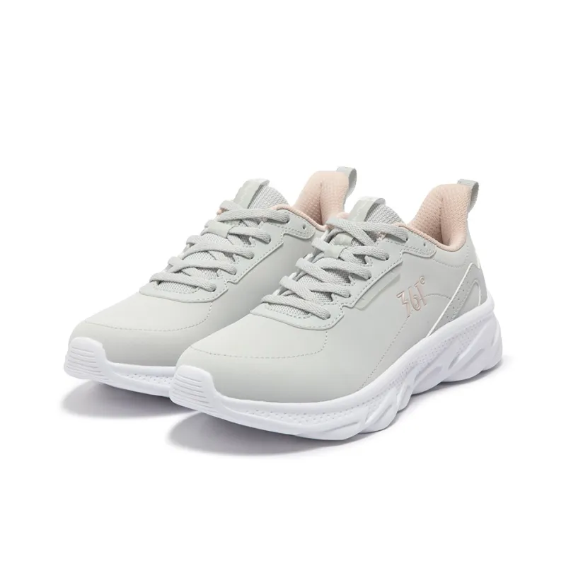 361° Running Collection Cushioning Anti Slip And Wear Resistant Low Top Running Shoes Women's Gray Pink-2