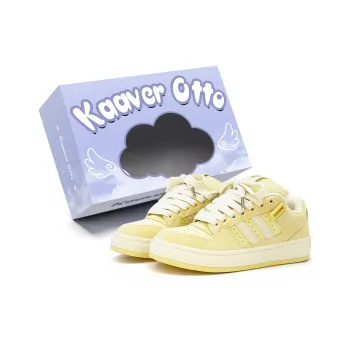 KAAVER OTTO Low Top Skateboard Shoes Women's Cream Yellow