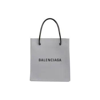 Balenciaga Cow Leather Handbag Extra Mini Unisex Smoke Gray
