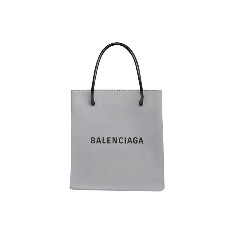 Balenciaga Cow Leather Handbag Extra Mini Unisex Smoke Gray-0