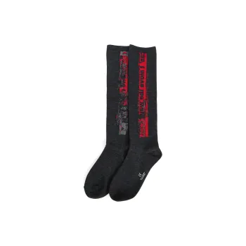 Yohji Yamamoto Knee High Socks Unisex 1 Pack Gray