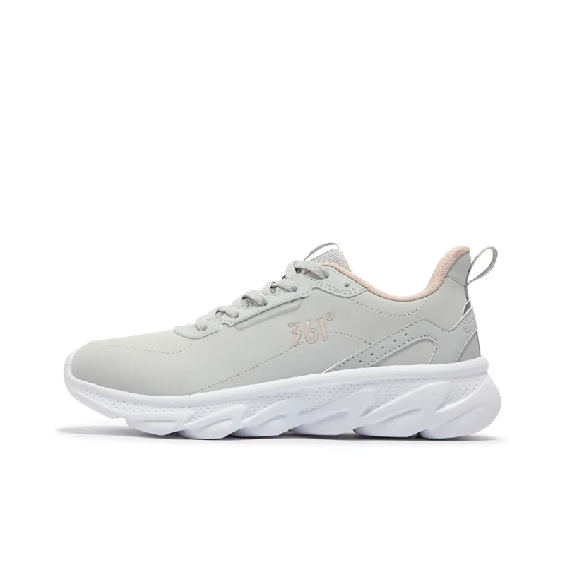 361° Running Collection Cushioning Anti Slip And Wear Resistant Low Top Running Shoes Women's Gray Pink-0