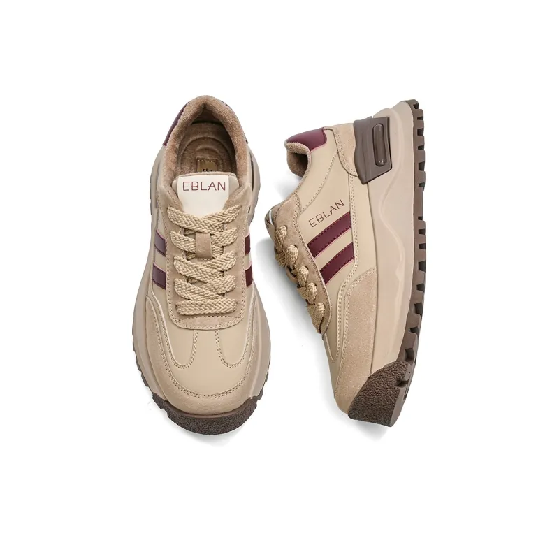 EBLAN Low Top Chunky Sneakers Women's Red-2