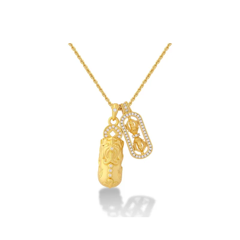 Right Hand Waiting Copper Alloy Necklaces Unisex-2