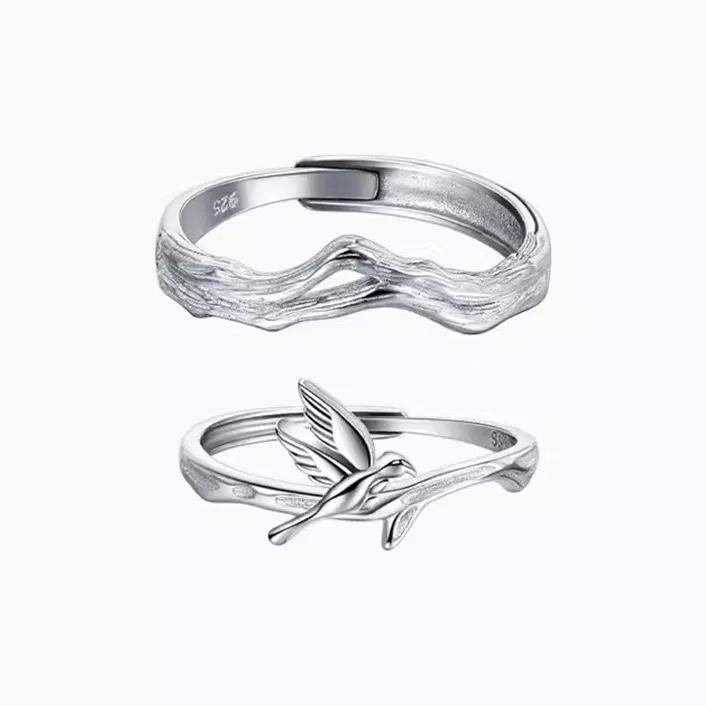Golden Kite S925 Silver Rings Unisex-12