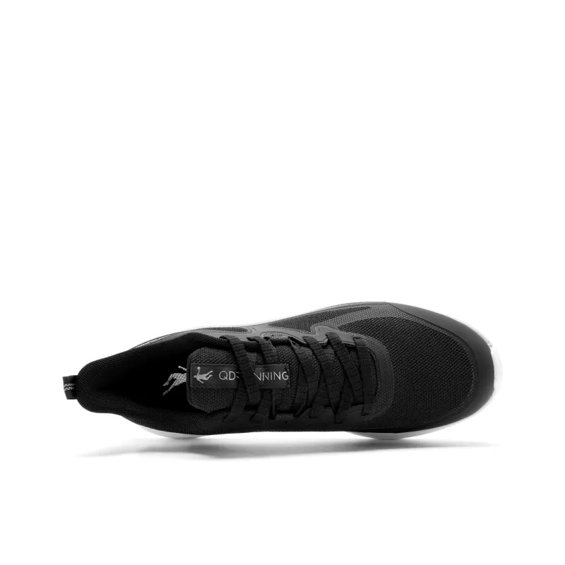 QIAODAN Leap Running Shoes Men Low Top Black Jordan White-3