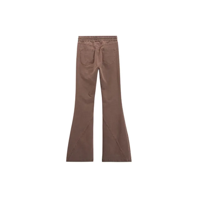 Ed Hardy FW24 Casual Pants Women's Ice Mocha Brown-1
