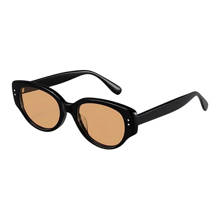 PARMU Plate Frame Cat Eye Sunglasses Unisex-4