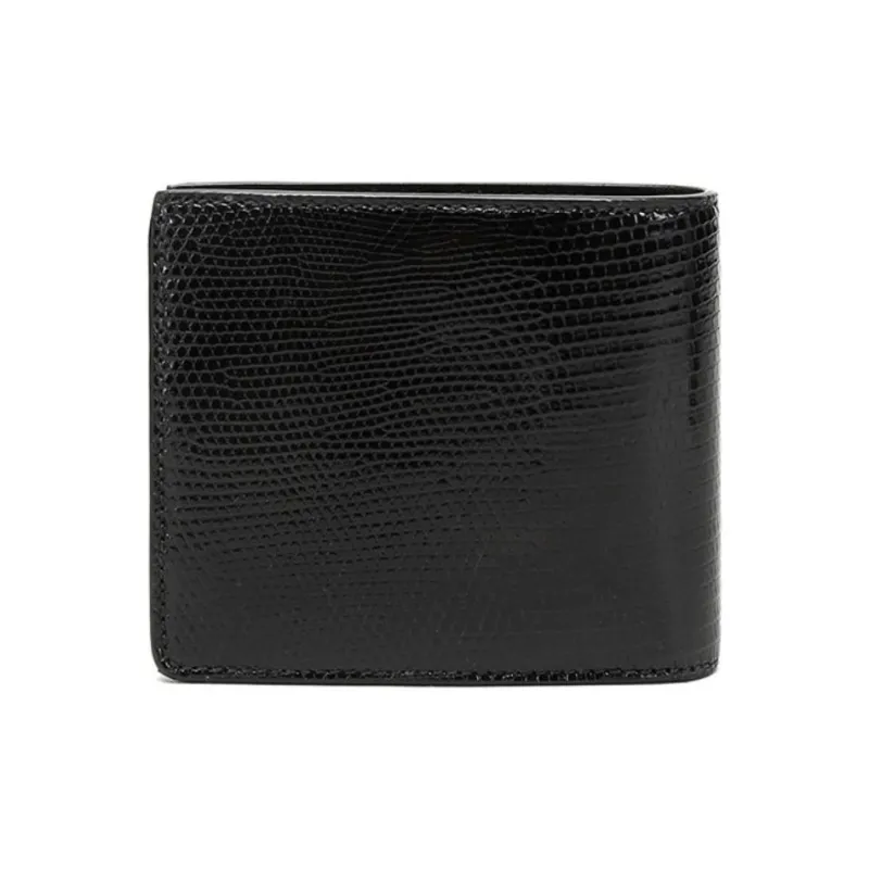 VERSACE Leather Money Clip Coin Purses Wallets Men's Black-2