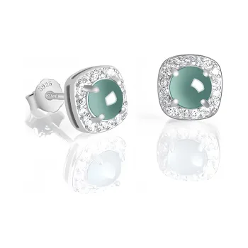 Noritake Glutinous Jade Jadeite Stud Earrings Women's