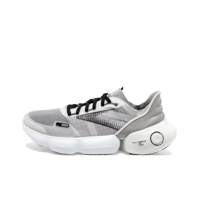 Brooks Anti Slip Wear Resistant Low Top Casual Running Shoes Women's White Black-0